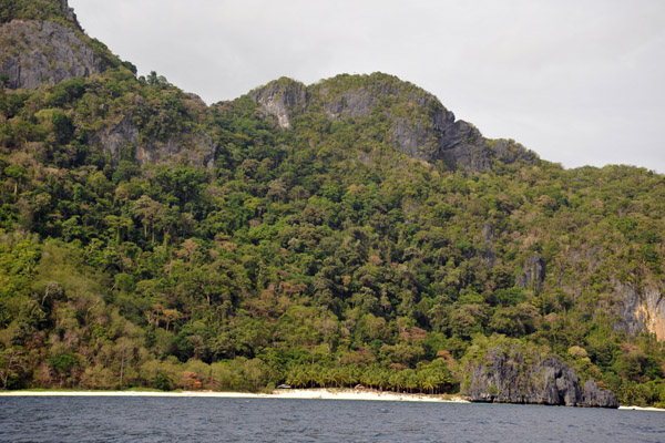 Seven Commando Beach on mainland Palawan but only accessible by boat