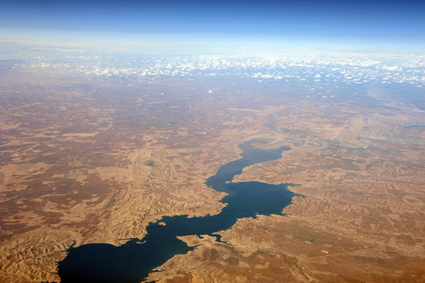 Lake formed by the Al Mosul Dam, Iraq