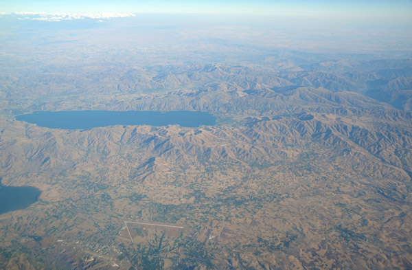 Elazig, Turkey, with a new runway and Lake Hazar in the distance