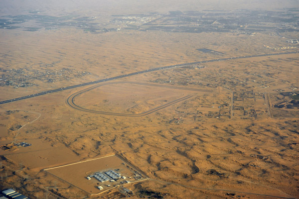 Camel track off Emirates Road near the Sharjah border