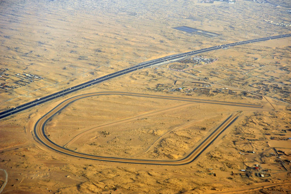 Camel track off Emirates Road near the Sharjah border