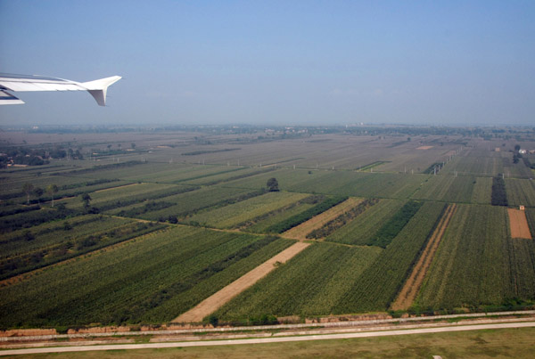 Departing runway 23, Xi'an Xianyang International Airport, China