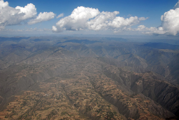 Mountains between Lanzhou and Xining