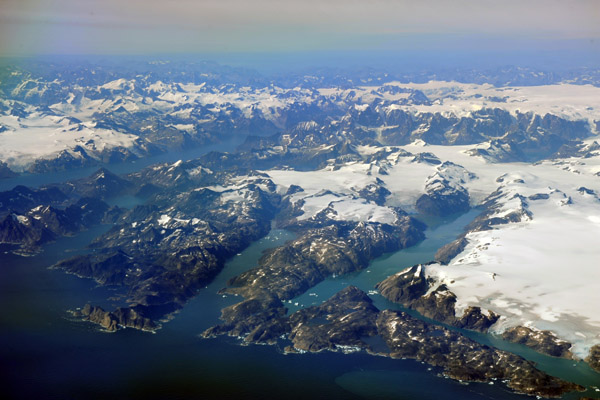 Southeast coast of Greenland to the north of Lindenows Fjord