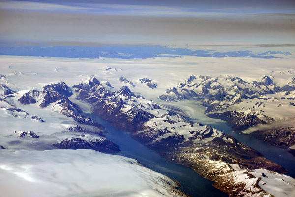 Glaciers and fjords, southeast Greenland (N60 55.57/E043 30.53)