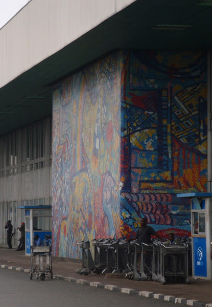 Mosaic on the terminal of Lagos Airport