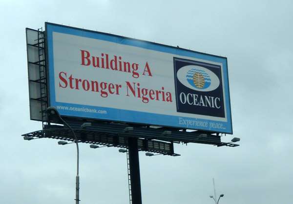 Oceanic Bank billboard, Building a Stronger Nigeria