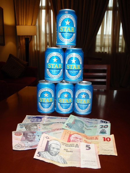 Star Beer and Nigerian currency