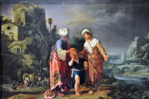 The Dismissal of Hagar, 1612, Pieter Lastman (1583-1633)