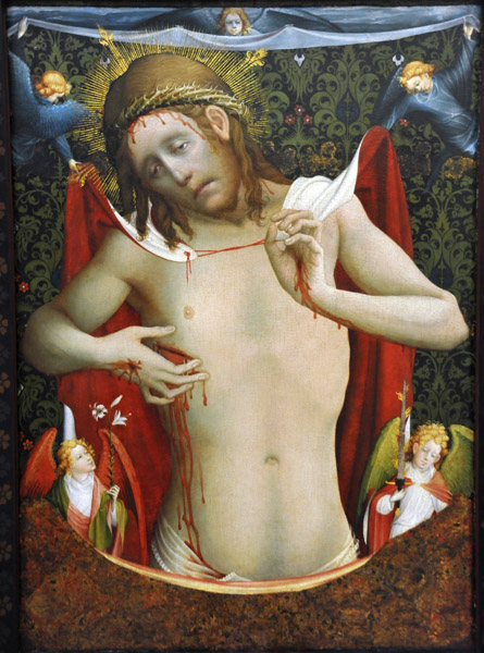Christ as Man of Sorrows, ca 1435, Meister Francke