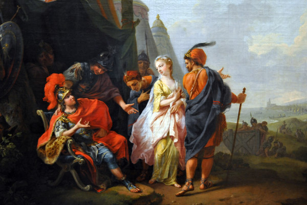 The Abduction of Briseis from Achilles Tent, 1773, Johann Heinrich Tischbein the Elder (1722-1789)