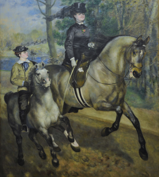 Riding in the Bois de Boulogne, 1873, Auguste Renoir (1841-1919)