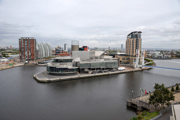 The Lowry-Salford Quays from the Imperial War Museum terrace