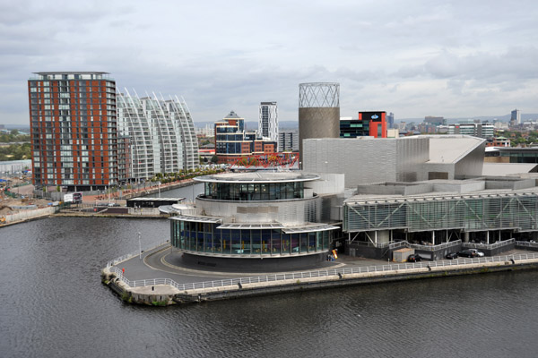 The Lowry-Salford Quays from the Imperial War Museum terrace