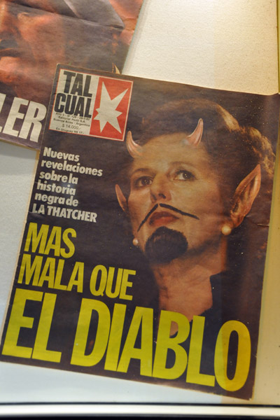 Margaret Thatcher as El Diablo in an Argentinian publication, 1982