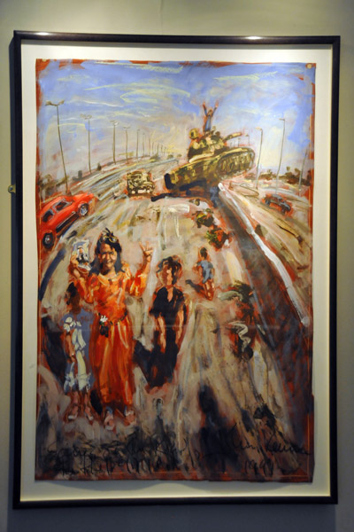 Scenes on the Road to Hell (Basra Road 1991) by John Keane