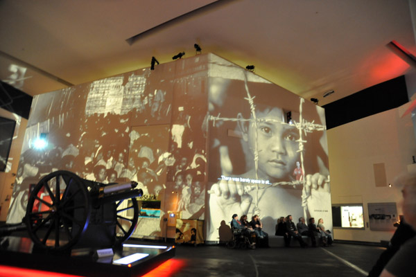 Multimedia presentation at the Imperial War Museum North