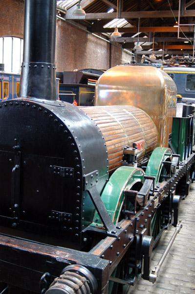 Cutaway of a steam locomotive