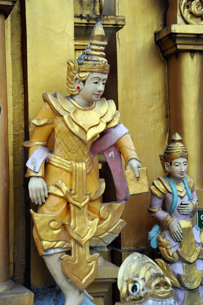 Sculpture, Shewdagon Paya