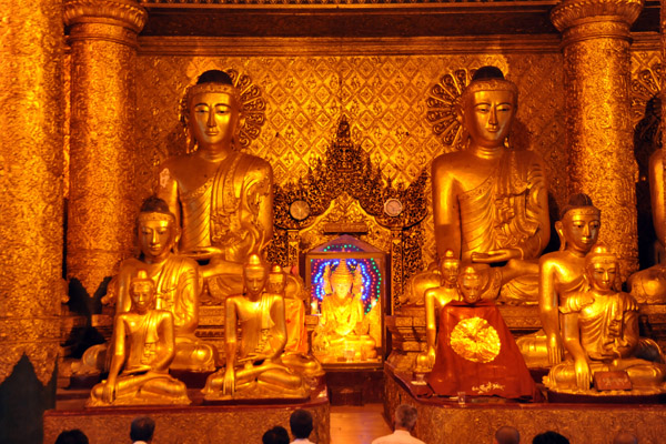 Golden pavilion, Shwedagon Paya
