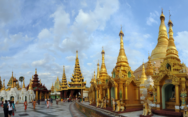 The north side of Shwedagon Paya