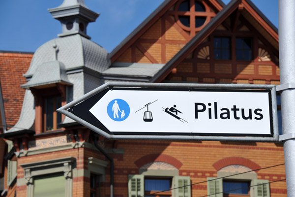 Base of the Pilatus gondola, Kriens, Switzerland