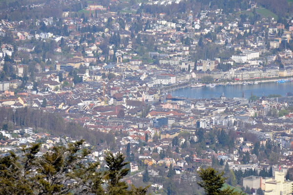 Central Lucerne from Krienseregg