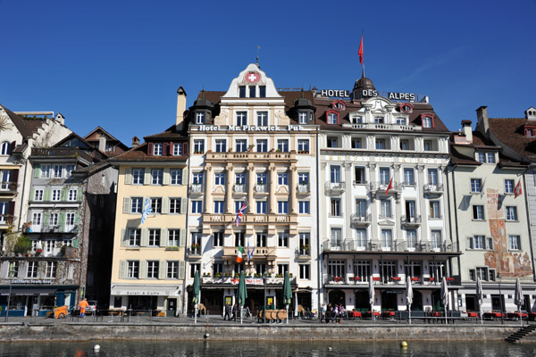 Hotel des Alpes, Rathausquai, Luzern