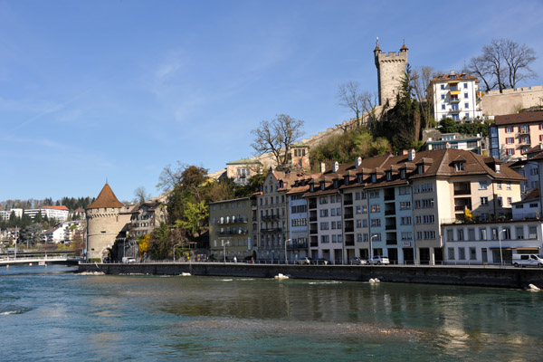 View downstream from the Spreuerbrcke, Luzern