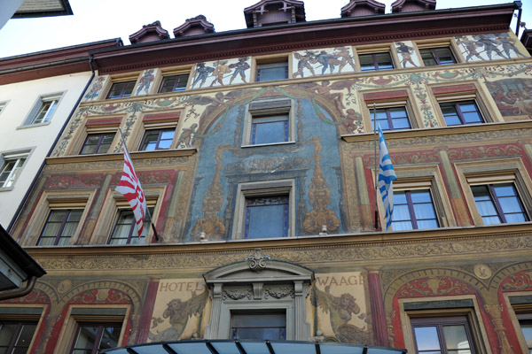Hotel Waage (Hotel des Balances), Metzgerplatz, Luzern