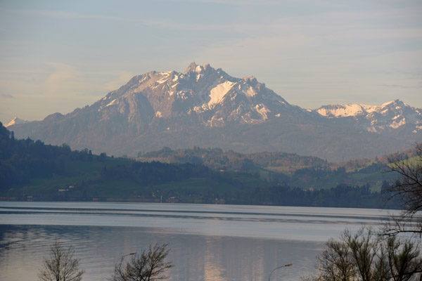 Pilatus from Zug with the Zugersee