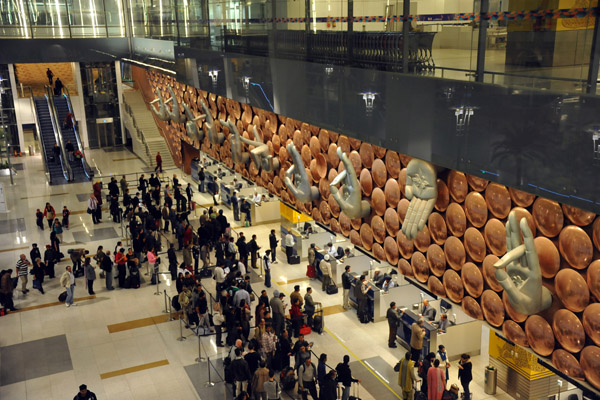 The much needed Terminal 3 opened at Delhi Airport  in 2010
