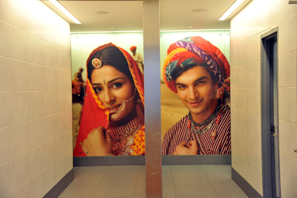 Restroom portraits - Terminal 3, Delhi Airport