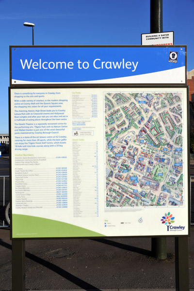 Welcome to Crawley, West Sussex