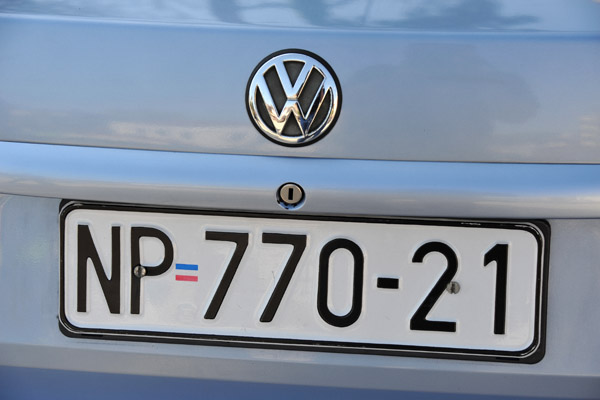 Old-style Novi Pazar license plate
