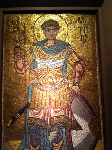 St. Demetrius of Thessaloniki - 12th Century mosaic from Kiev