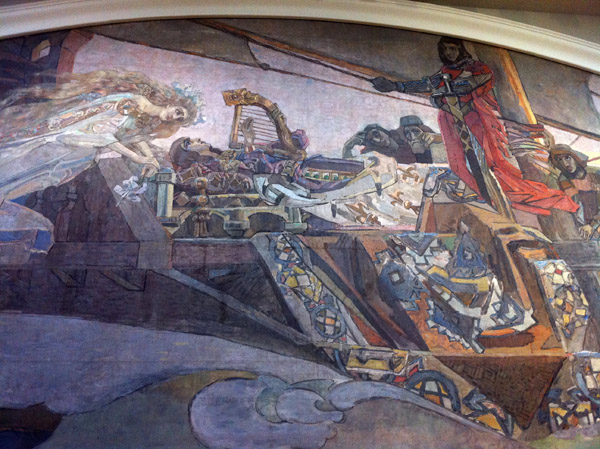 Detail of Vrubel's Princess of the Dream