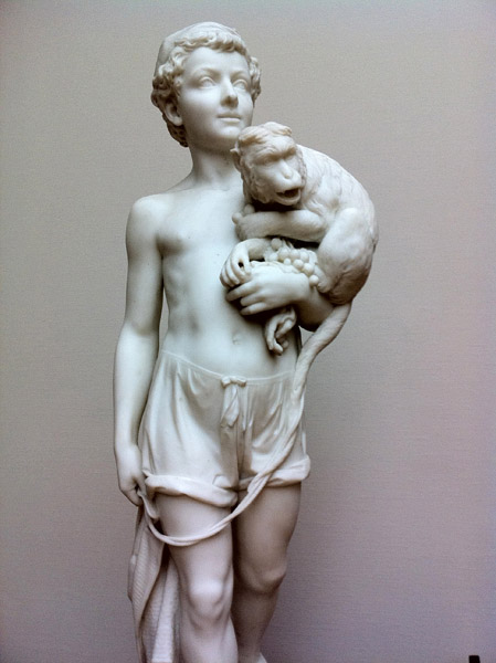 Neapolitan Boy with a Monkey, Nicholas Anya Laveretskogo, 1876