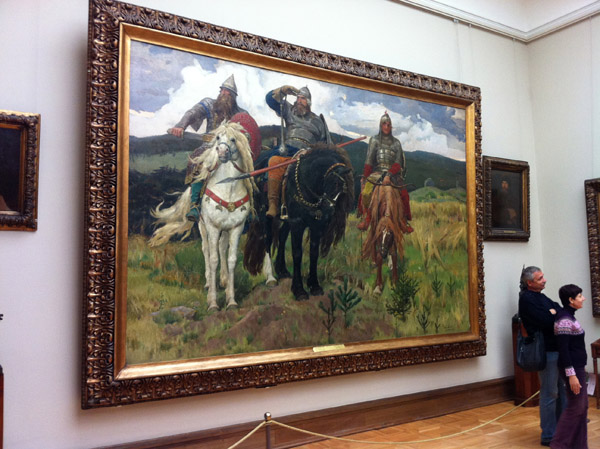 Viktor Vasnetsov's Bogatyr - medieval heroic warriors of Kievan Rus'