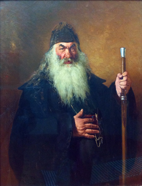 Protodiakon, I.E. Repin, 1877