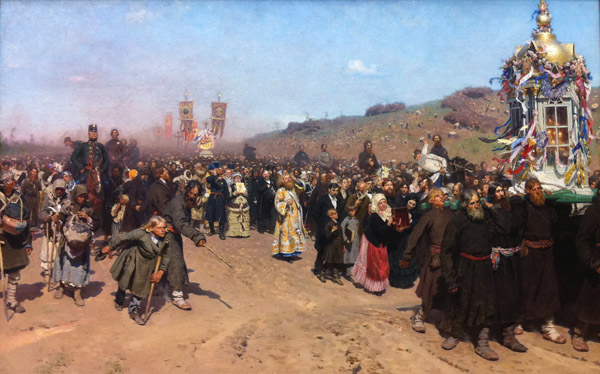 A Religious Procession in Kursk Gubernyia, I.E. Repin, 1880-1883