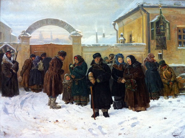 Waiting, V.E. Makovskiy, 1875