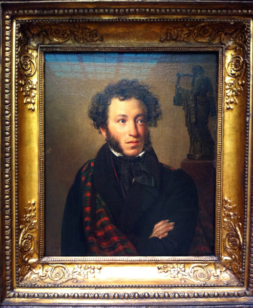 Portrait of Alexander Pushkin, O.A. Kiprensky, 1837