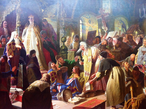 Nikita Pustosvyat Dispute About Faith, V.G. Perov, 1880-81