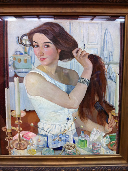 At the Dressing-Table, Self-portrait, Z.Ye. Serebryakova, 1909