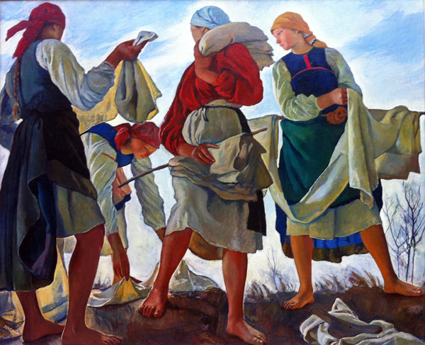 Bleaching of the Cloth, Z.Ye. Serebryakova, 1917