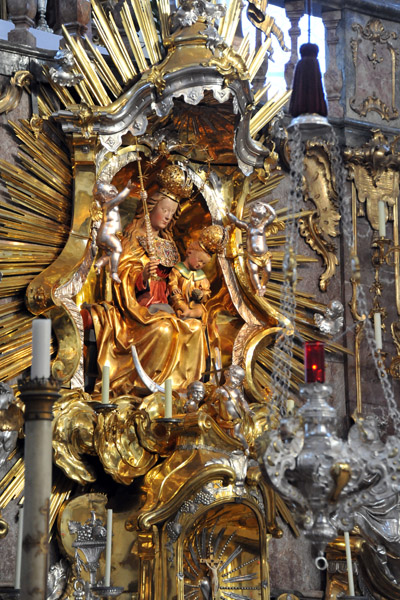 Detail of the main alter of the Abbey Church, Andechs