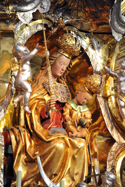 Detail of the main alter of the Abbey Church, Andechs