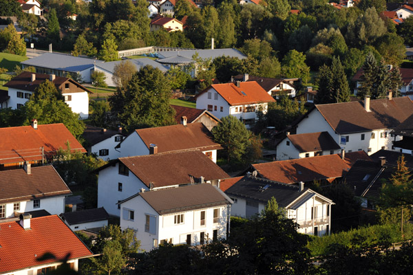 The village of Andechs from the Kloster terrace