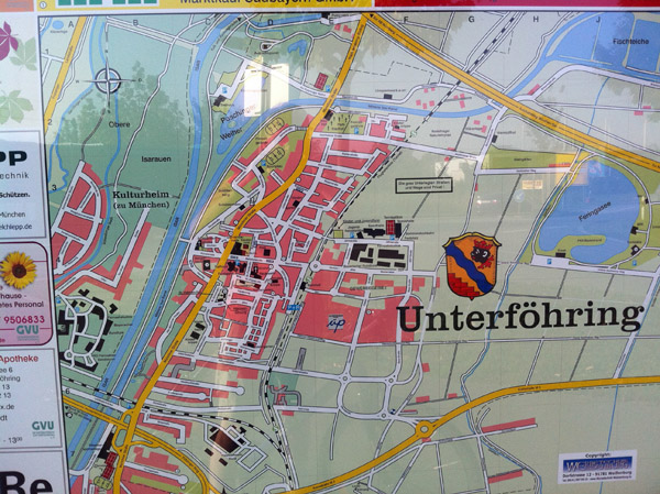 Map of Unterföhring